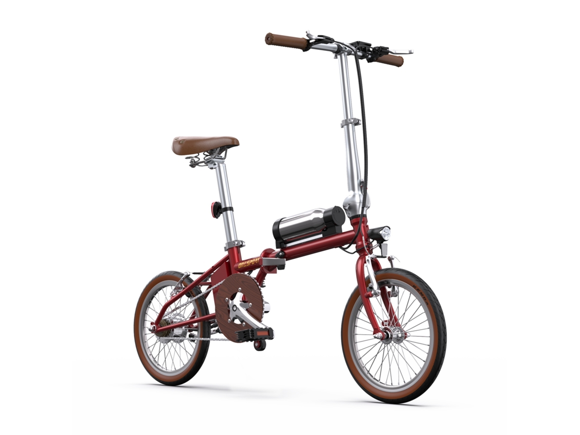 Bicicleta eléctrica plegable Onesport OT02 de 16 pulgadas con motor de 250 W, ideal para desplazamientos urbanos.
