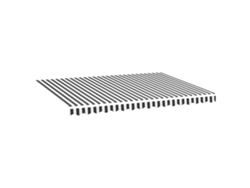 Maison Exclusive - Tela De Repuesto Para Toldo Gris Antracita Y Blanco 4x3 M