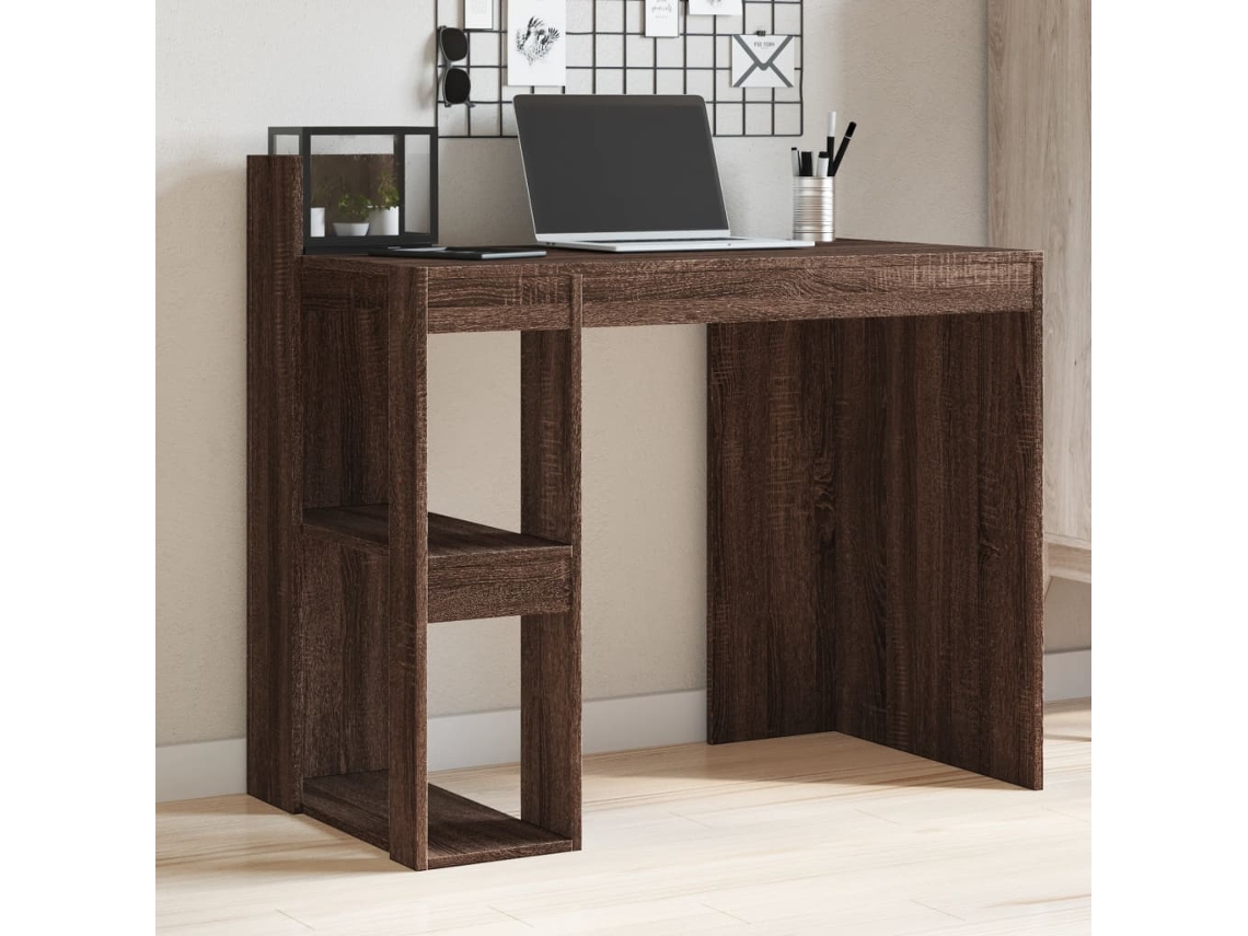 Escritorio | Mesa | Escritorio 103,5 x 56,5 x 94 cm Derivados de madera Roble Marrón