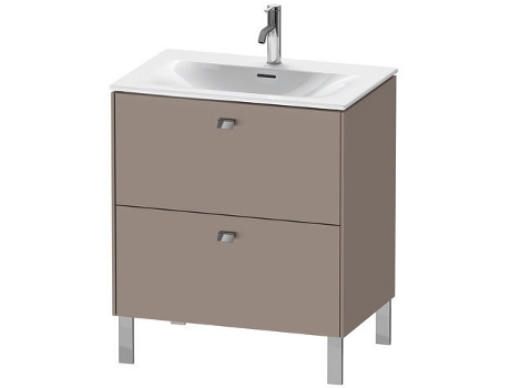 Pedestal de lavabo DURAVIT Brioso vertical 72,0 x 47,9 cm 2 cajones cajón superior incl. recorte de sifón y delantal para lavabo Viu 234473