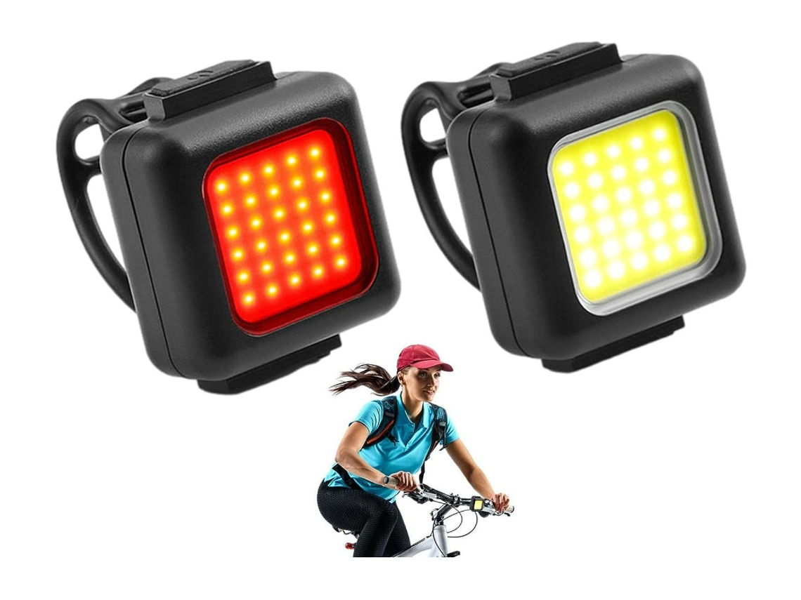 Faro de bicicleta USB impermeable YIZHOOD DES604 (negro)