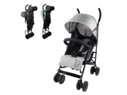 Cochecito de bebé plegable Mobiclinic con respaldo reclinable y ruedas extraíbles. Peso máximo 15 kg. Cesta extragrande, elefante.