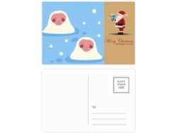 Besportble Juego De La Suerte Para Viajes Con Diseño De Papá Noel Y Estudio 14,6 X 9,8 Cm Incluye Líneas Pa...