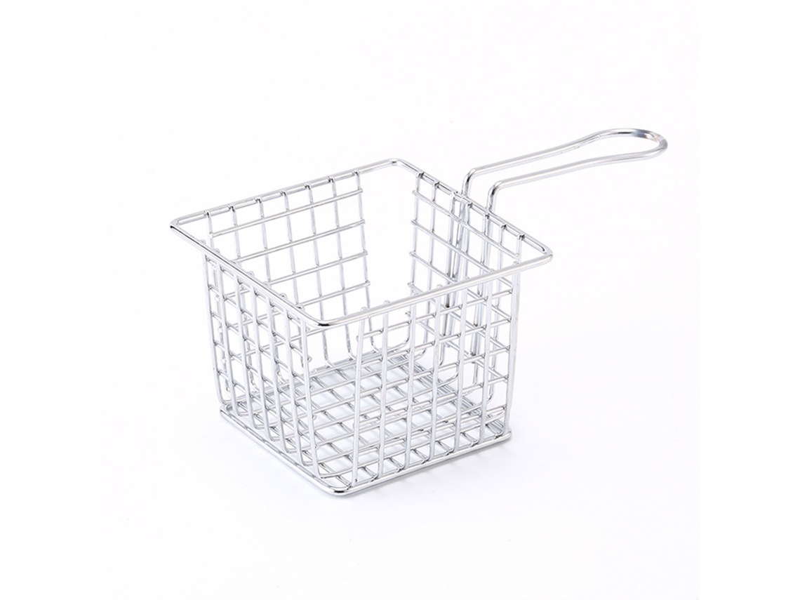 Cesta De Hierro Fundido Con Asa Para Freír Patatas Fritas, Colador De Aceite Para Uso En Restaurantes Y En El Hogar.