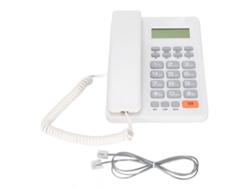 Teléfono Blanco Kx-t8204cid Para Oficina Y Hogar Con Identificador De Llamadas Y Manos Libres.