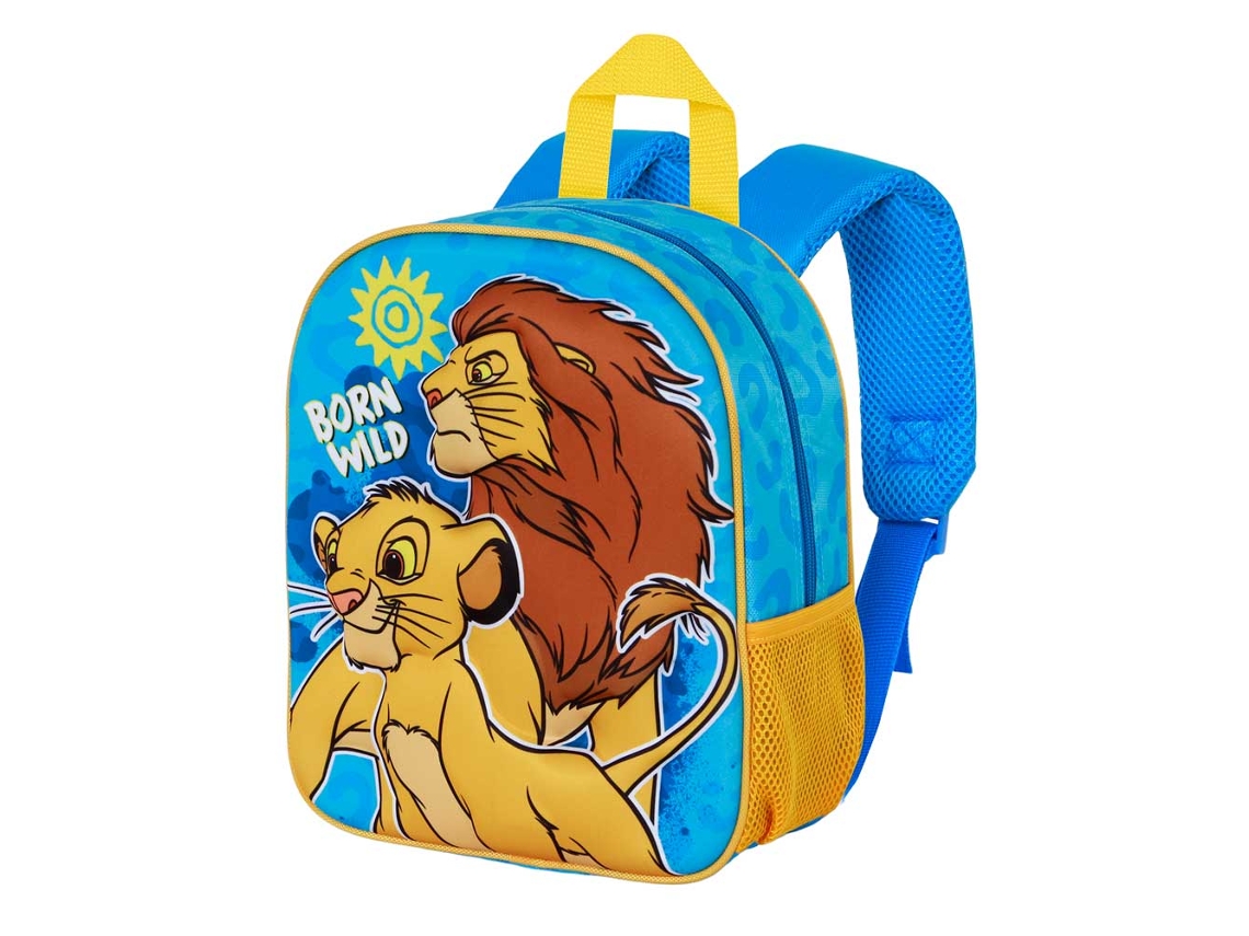 Mochila 3D Elite Salvaje de Disney El Rey León, Azul Karactermania