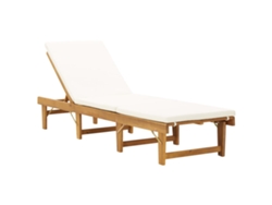 Tumbona VIDAXL Marrón Madera (200x61x86 cm)