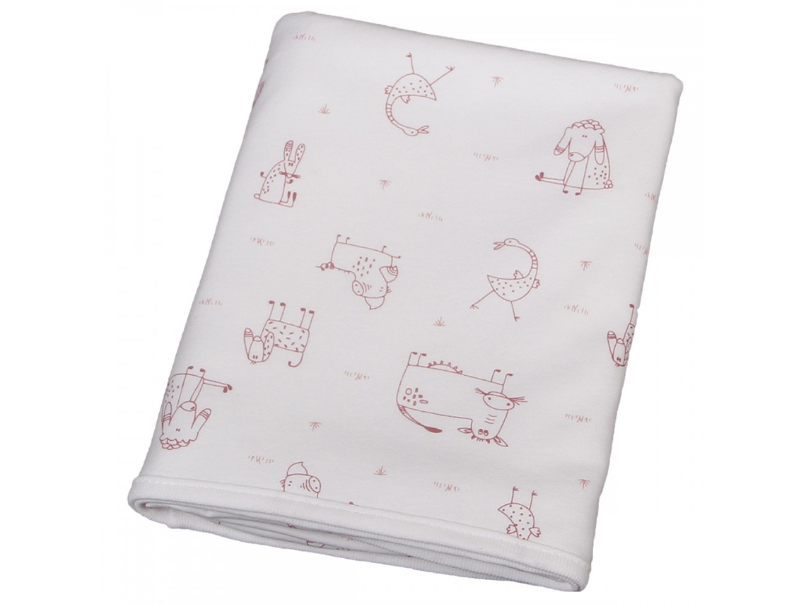 Manta BLANC AVENUE BÉBÉ  (75 x 100 cm - 100% Algodón - Rosa)