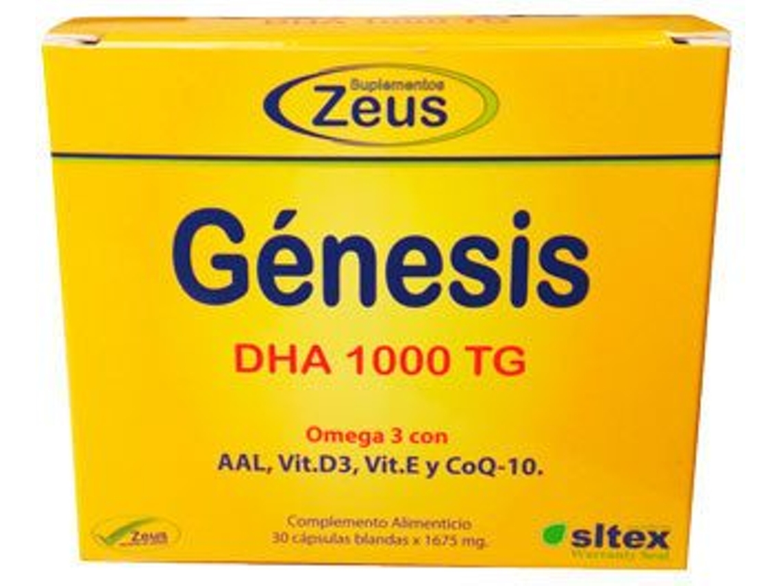 Complemento Alimentar ZEUS Genesis Dha Tg 1000 -Omega - 3 (30 Cápsulas)