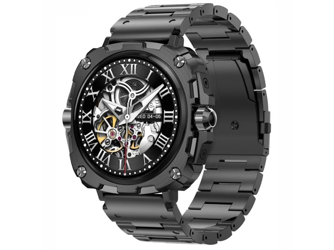 Reloj inteligente con construcción metálica, recordatorios de salud, diseño robusto, resistente al agua, seguimiento de deportes al aire libre para hombres, Pr Yizhood