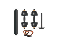 Kit de pesas V2 30Kg Xiaomi FED: mancuernas (pesos + barras) + barra + pesa rusa