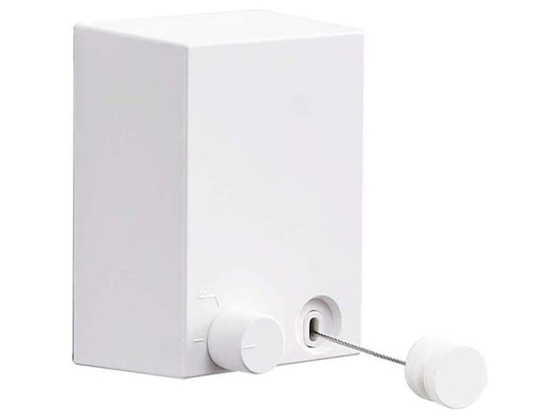 2026-línea De Tendido Retráctil Linjou Para Interior Y Exterior, 4.2m/13.8ft, Acero Inoxidable, 20kg, Montaje En Pared (blanco) Blanco