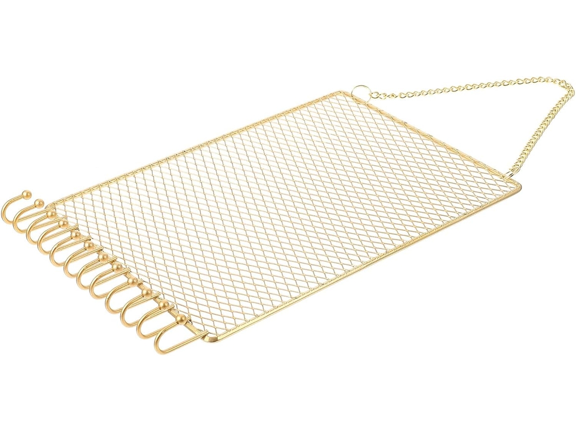 Exhibidor Joyas Malla Hierro Forjado Montaje Pared Soporte Colgante Pendientes Collares Organizador Práctico
