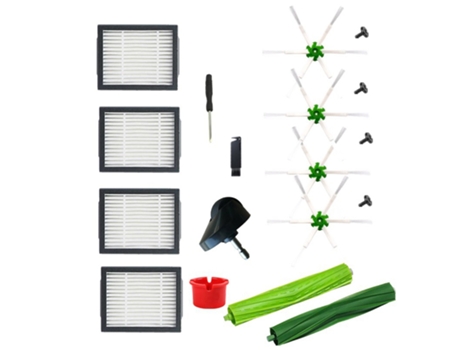Piezas de recambio de aspiradora, cepillo lateral de filtro Hepa para Irobot Roomba E5 E6 I7 I7, accesorios para aspiradoras