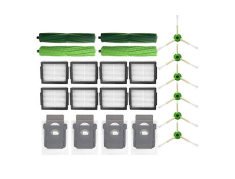 Para irobot roomba i7 i7+ e5 e6 robot hepa filtro escova lateral saco de pó
