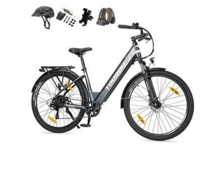 Bicicleta Eléctrica TOUROLL J1 ST 250W 561.6Wh 25km/h Negra