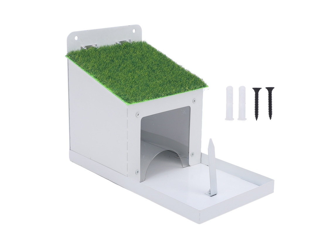 Comedero Metálico Para Ardillas Con Soporte Para Mazorcas De Maíz, Para Montaje En Pared, Ideal Para Patio, Jardín Y Exteriores.