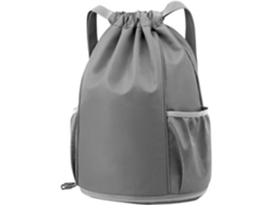 Mochila deportiva gris con cordón ajustable, mochila multifuncional para fitness y baloncesto, mochila de viaje y entrenamiento Vayotoy