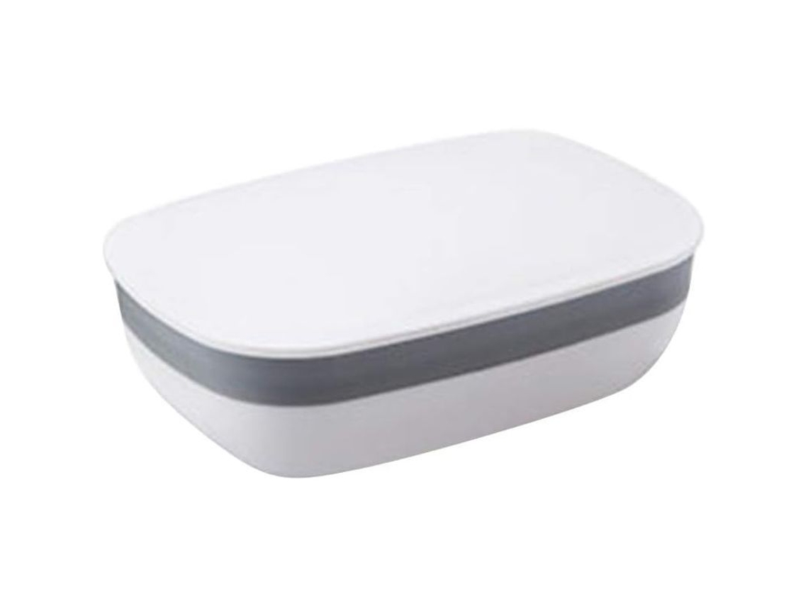 Jabonera Portátil Con Tapa Para Uso En El Baño - A Prueba De Fugas