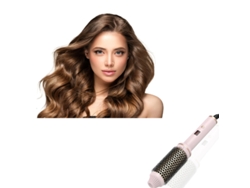 Cepillo rizador de pelo de 1,5 pulgadas, cepillo térmico de cerámica, cepillo redondo calentado, peine eléctrico para rizar el cabello, peine Trimtide