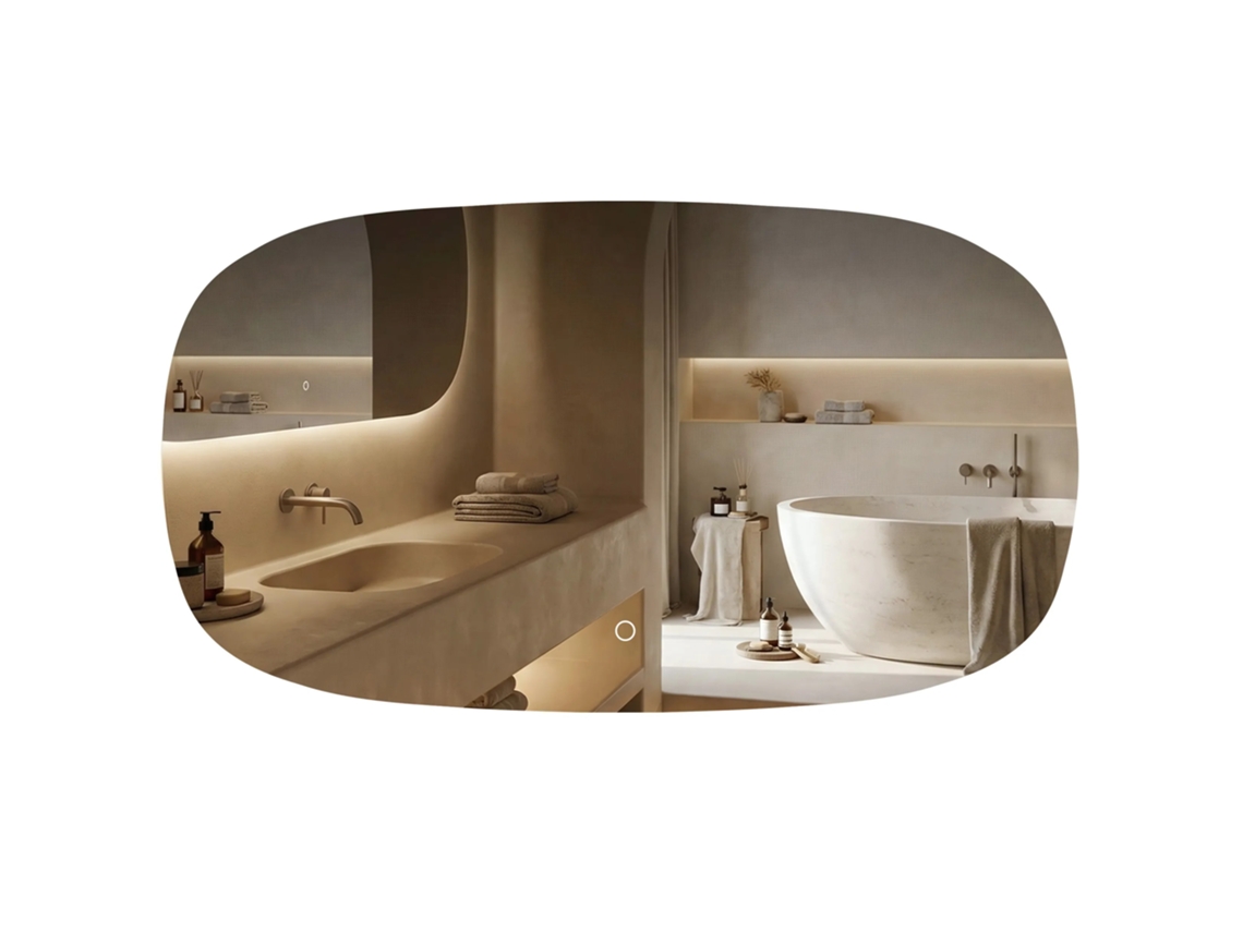 Espejo Rea Top-4 Transparent 100x60 Led