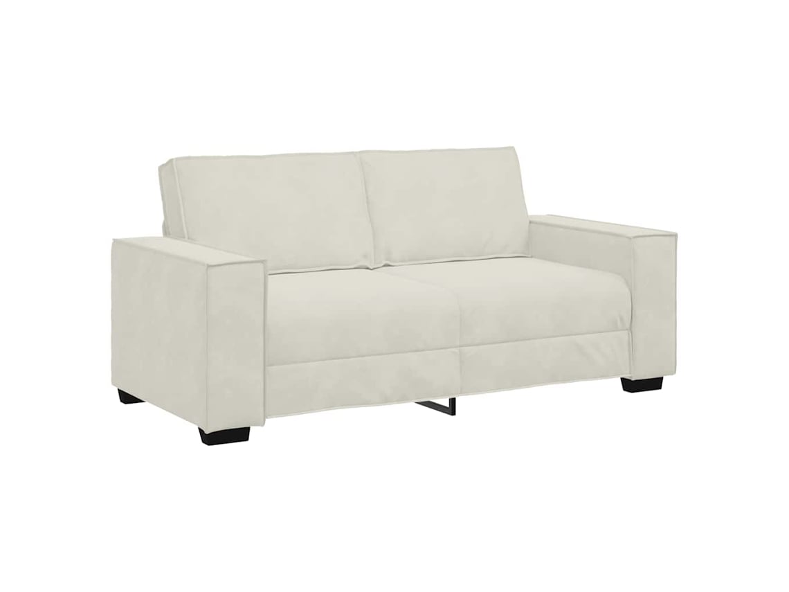 Maison Exclusive - Sofá De 2 Plazas Terciopelo Color Crema 180x78x84 Cm