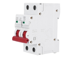 2026dz-Disyuntor Miniatura 2 Polos 400 V CA 10 A Gym8-c45 con Barra de Conductores Bidireccional