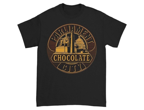Camiseta ROCKINSTONE Funkadelic Chocolate City de George Clinton y el Parlamento (XL)