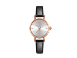 Reloj De Pulsera De Cuarzo Para Hombre/mujer Con Correa De Pu, Estilo Elegante, Blanco/negro.