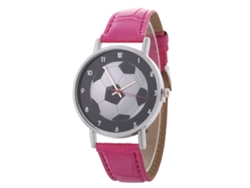 Elegante Reloj De Pulsera Unisex De Cuarzo Informal - Regalo De Moda (rojo Rosa)