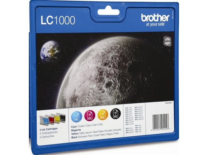 Pack 4 Cartuchos BROTHER LC1000 colores (LC-1000)