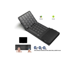 Teclado Bluetooth plegable Teclado inalámbrico plegable con panel táctil y teclado recargable a prueba de viento Ly Ebike