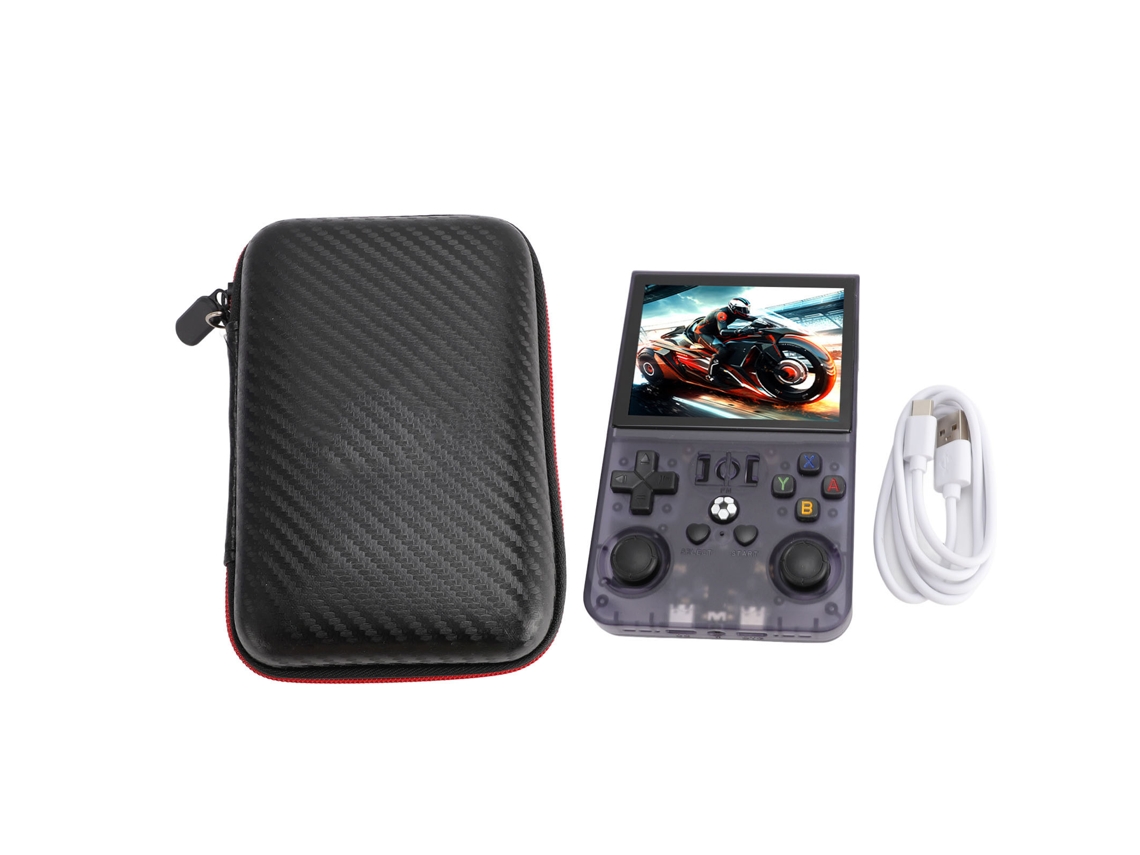 Consola De Juegos Portátil Retro Con Pantalla Ips De 3,5 Pulgadas, Batería De 4000 Mah Y 64 Gb De Almacenamiento Para El Sistema Operativo Linux.