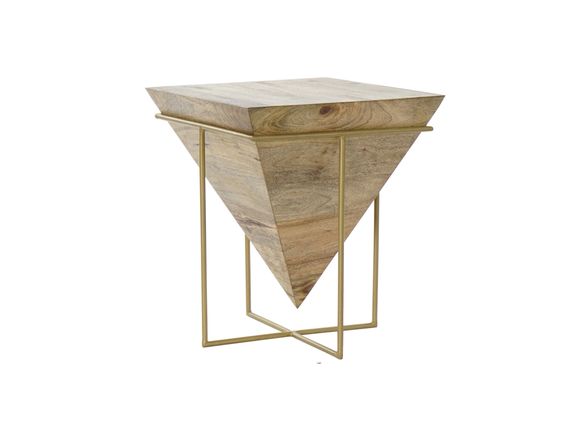 Mesita Auxiliar Mango Metal Natural 40x40x45cm