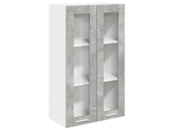 Maison Exclusive - Mueble Colgante Con Puerta Gris Concreto 60 X 31 X 100 Cm