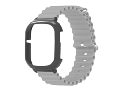 Relógio De Pulso Quartz Com Pulseira De Plástico À Prova D'água Casual Fashion Mizums Azul