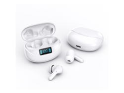 YEMAESRE Auriculares Sin Hi Fi Sonido Estéreo Control Táctil YEMAESRE Bluetooth Impermeable Blanco