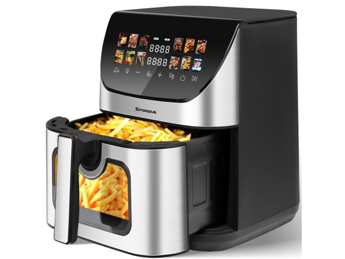Freidora de aire de 8,5 l con ventana visible y 12 programas - Ziwei Store