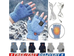 2026-guantes Calientes Recargables Usb Para Invierno Con Media Y Toda Falange Unisex