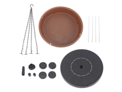 Comedero para pájaros Primerox con energía solar y puerta metálica, ideal para jardines y zonas exteriores.
