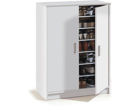 Zapatero HABITDESIGN Basic Wide (Blanco - Melamina - 75 x 101 x 36 cm)
