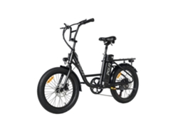 Pixar Fun1 350w 36v 10.4ah Bicicleta Eléctrica 20x3 Fat Negro