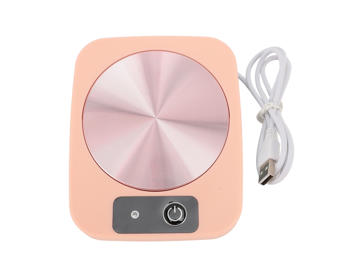 Calentador De Taza Termostático Para Café Con Posavasos De Calefacción Rosa Para Hogar Y Oficina