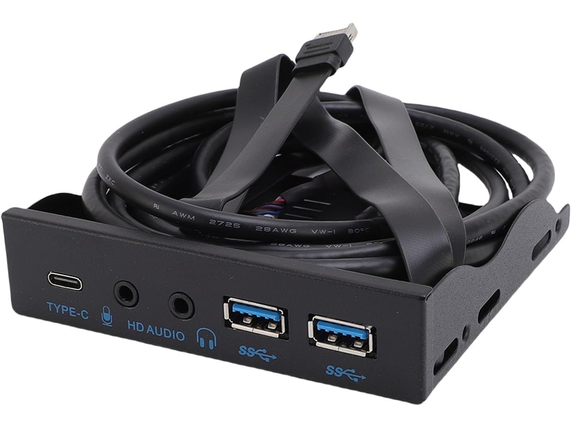 Hub Usb Para Panel Frontal – Adaptador De Montaje 3.2 Gen 2 De 10 Gbps Para Bahía
