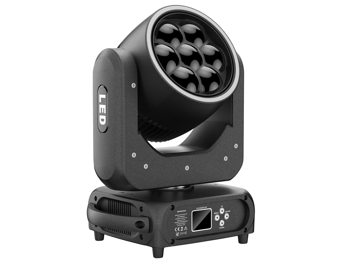 Iluminación escénica, LED RGBW, múltiples modos de control, negro, enchufe europeo OEM