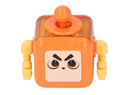 Robot De Bloques Relajante Para Niños, Color Naranja, Para Aliviar El Estrés Y Desarrollar La Lógica.