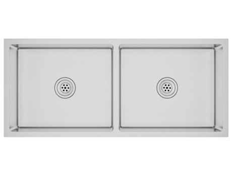 Fregadero VIDAXL Hecho A Mano Acero Inoxidable (100 x 44 x 20 cm)