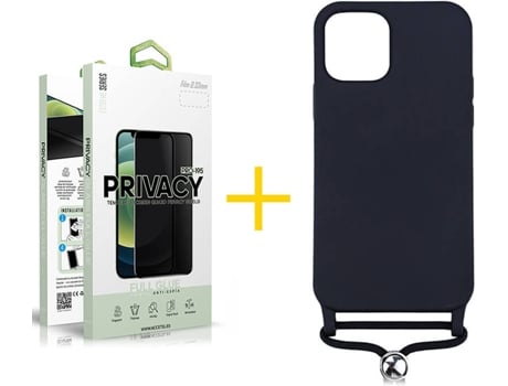 Carcasa + Protector de Pantalla para iPhone 12 Pro Max SKYHE Negro