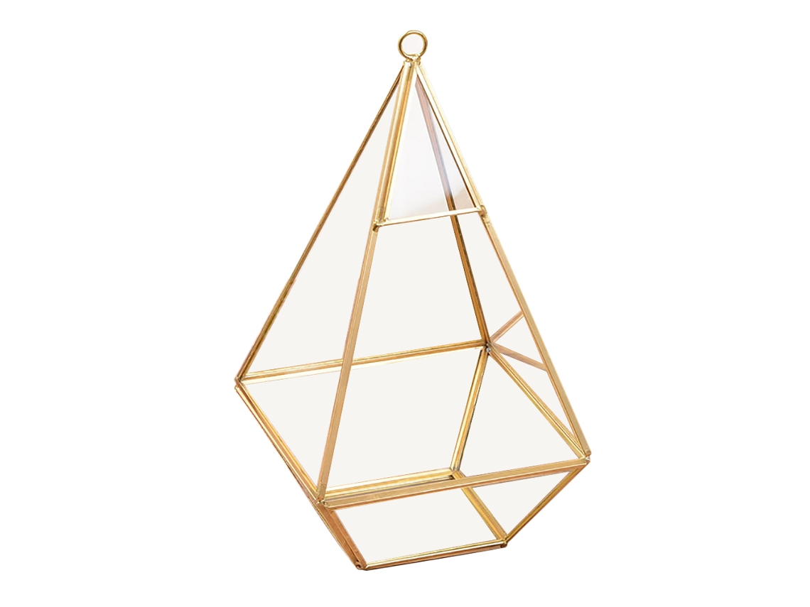 Caja De Cristal Geométrica Transparente Para Anillos, Ideal Para Bodas, Decoración Floral Y Joyería.