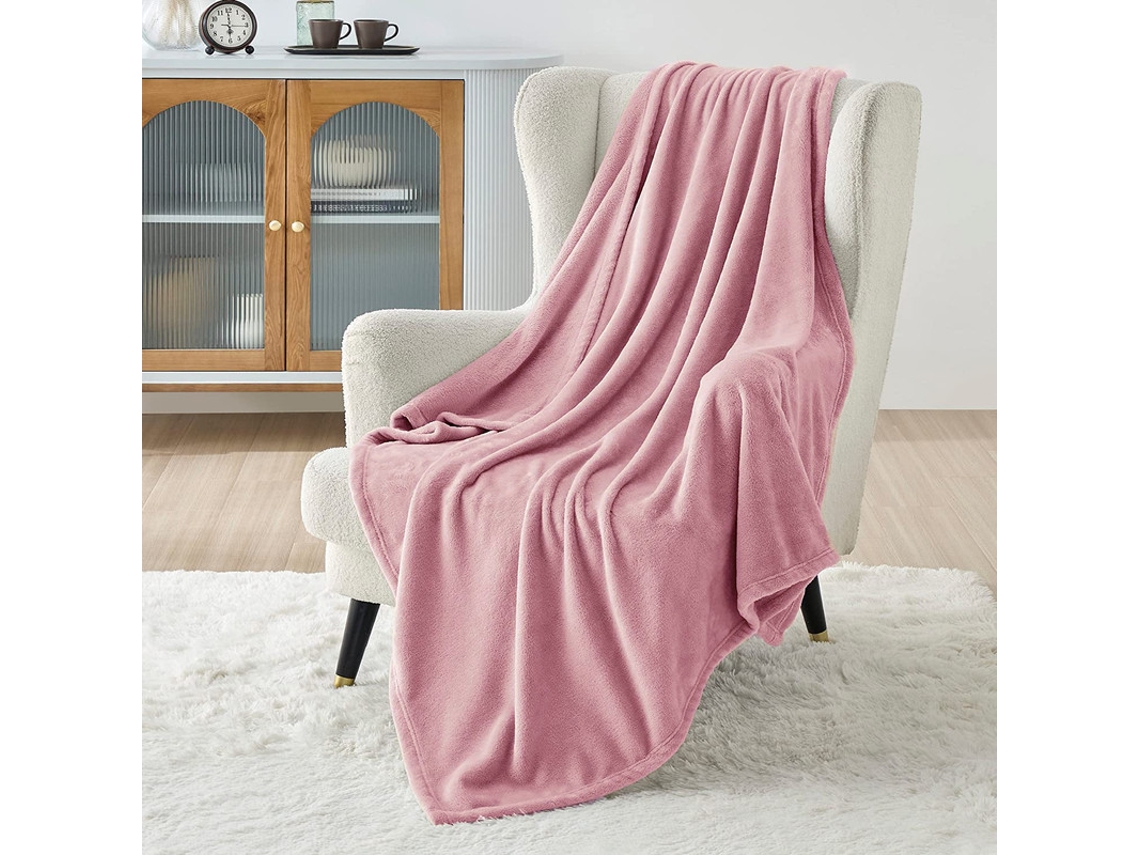 Manta Suave Rosa 150x200Cm-BOD HOME